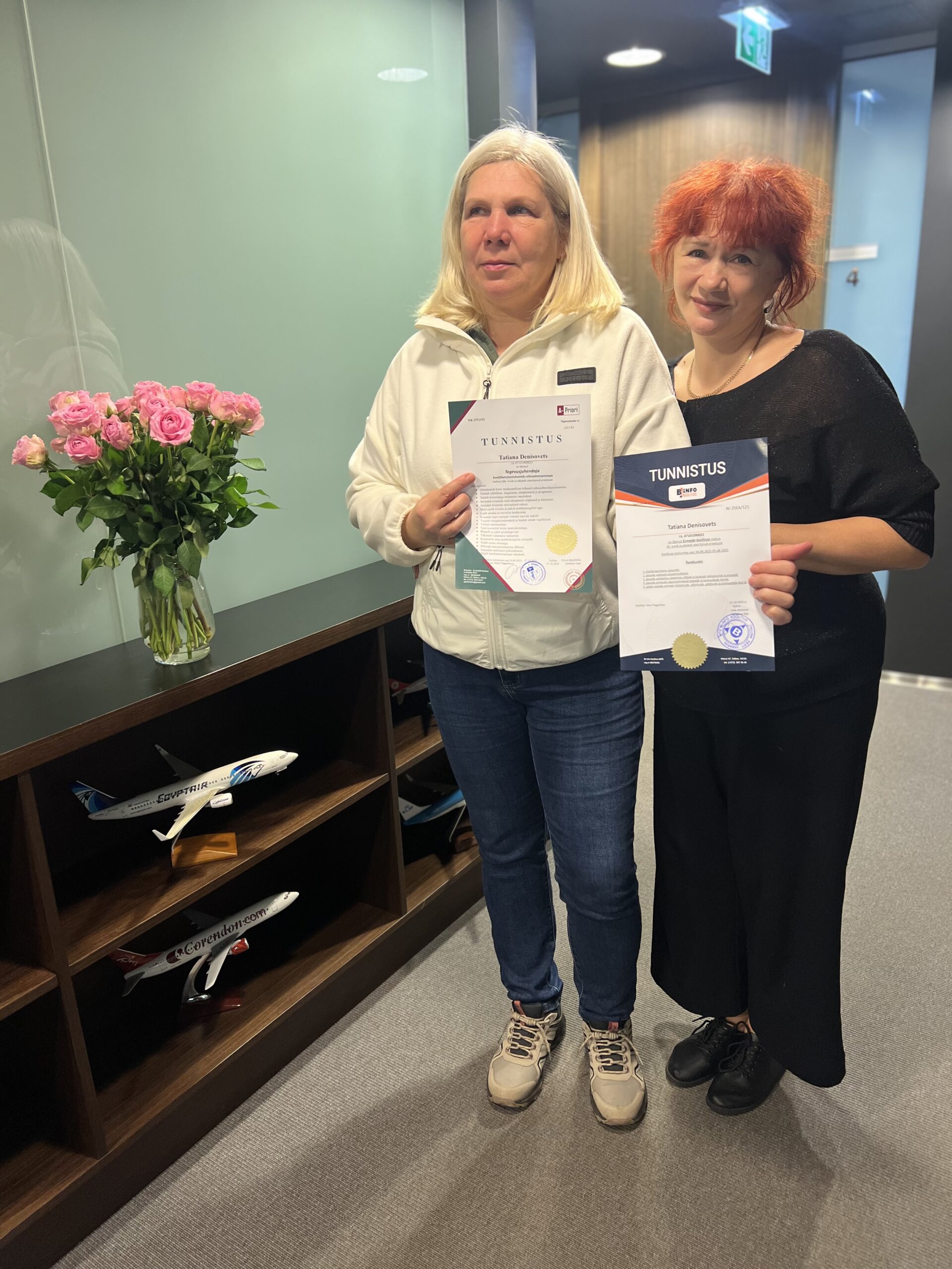 Õnnitleme meie lõpetajat Tatjanat tegevusjuhendaja kursuse eduka lõpetamise puhul!